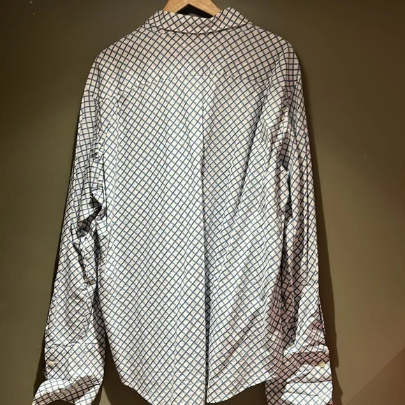 Banana Republic Mens Blue / White Dress Shirt sz XL - Picture 4 of 4